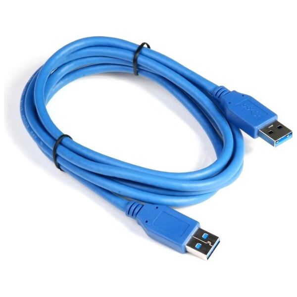 Καλώδιο DeTech USB 3.0 Μ/Μ, 3m, Μπλέ- 18144