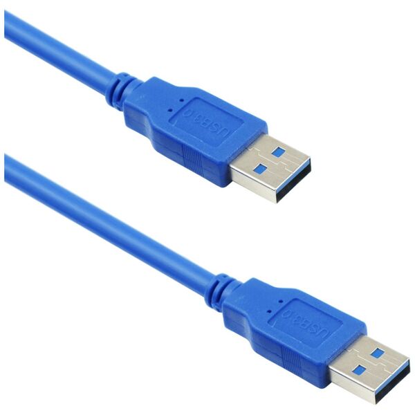 Καλώδιο DeTech USB 3.0 Μ/Μ, 1.5m, Μπλέ - 18143