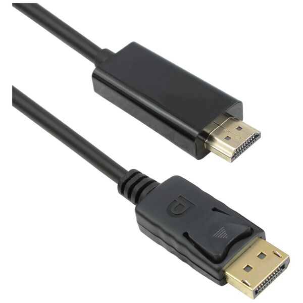 Καλώδιο DeTech DP 14+1 cooper σε HDMI, 3m, Μαύρο - 18274