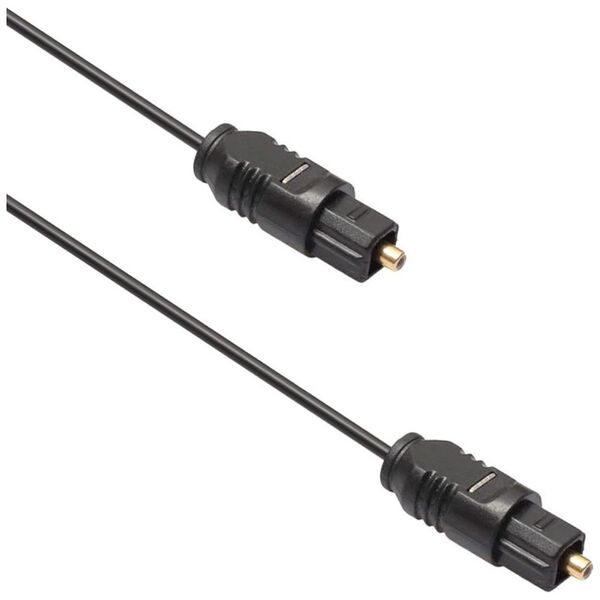 Optical audio cable DeTech, Toslink, 20m, Black - 18358