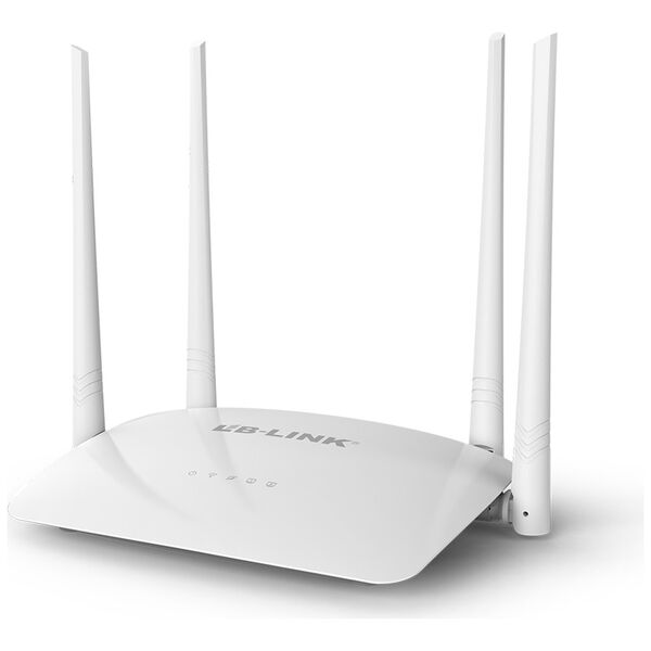 Wireless router LB-LINK BL-WR450H, 300Mbps, 4 Antennas, White - 19053