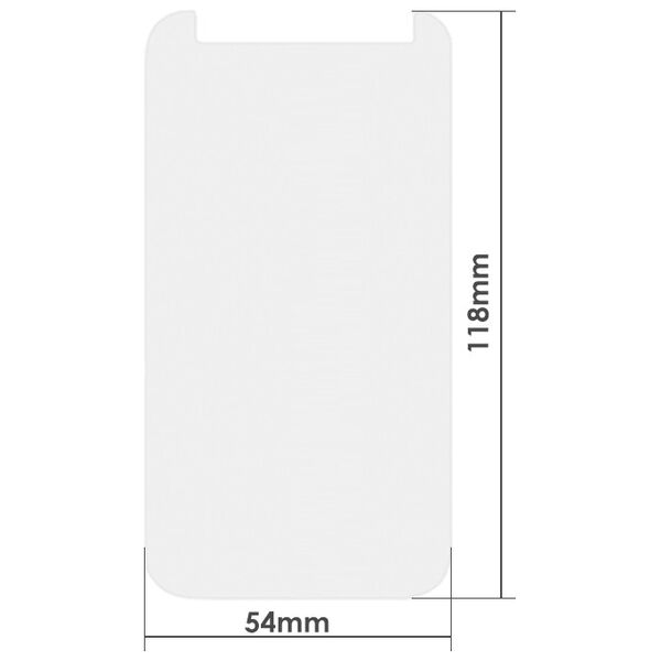 Tempered glass DeTech, Universal, για 4.0", 0.26mm, Διαφανής - 52261