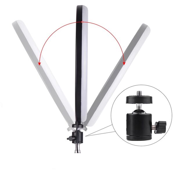 LED Ring light No brand M26, 26cm, 20W, Black - 40127