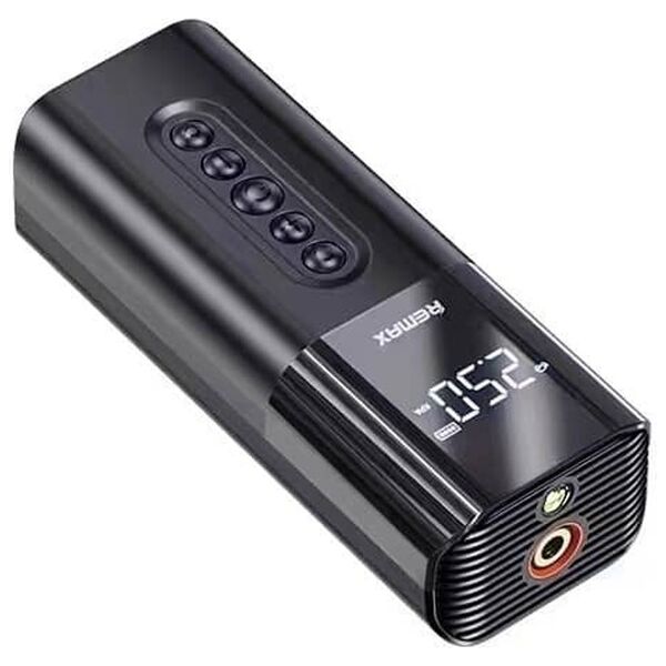Air pump Remax D12L, Flashlight, 12V, Black - 40307