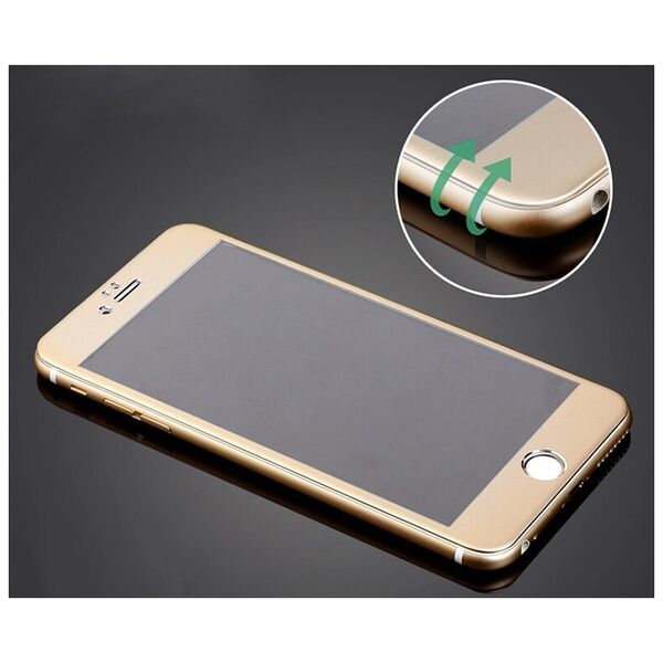 LCD προστάτης σιλικόνης για το κινητό No brand για το iPhone 6 / 6δ, σιλικόνη, χρυσό - 52153
