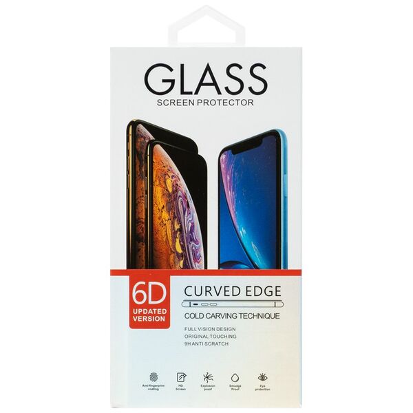 Γυαλί προστάτης DeTech, για iPhone 12 Pro, 5D Full Glue, 0.3mm, Μαυρο - 52649