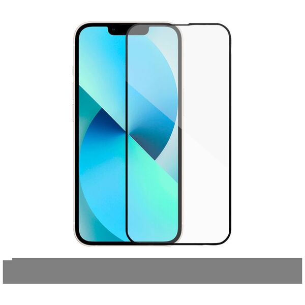 Γυαλί προστάτης DeTech, για iPhone 13 Mini, 5D Full Glue, 0.3mm, Μαυρο - 52686