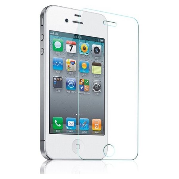 Tempered glass No brand, για το iPhone 4 / 4S, 0,3 mm, Διάφανο - 52025