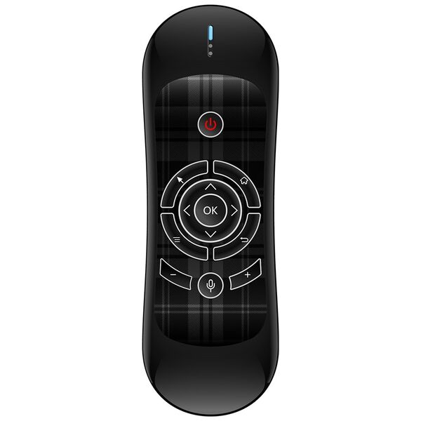 Wireless remote control No brand R2, Air mouse, USB 2.4GHz, Microphone, IR learning, Black - 13043 έως 12 άτοκες Δόσεις