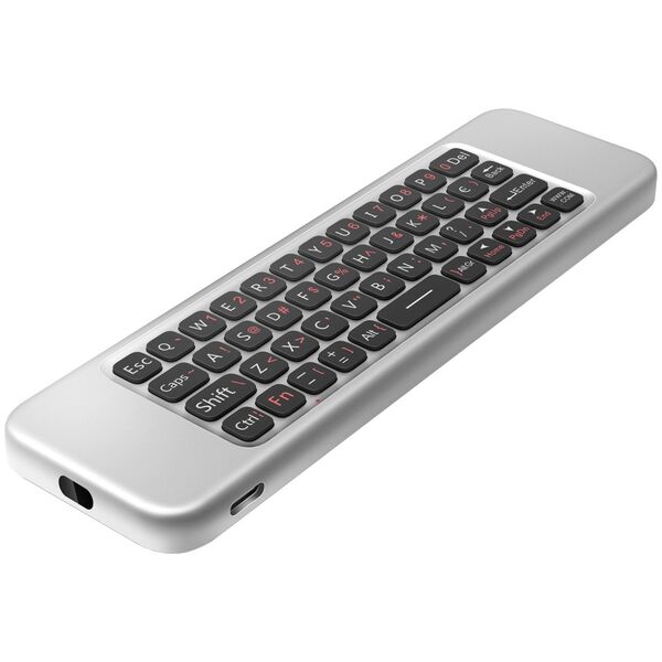 Wireless remote control No brand W3, Air mouse, USB 2.4GHz, Microphone, IR learning, Black - 13047 έως 12 άτοκες Δόσεις