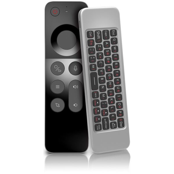 Wireless remote control No brand W3, Air mouse, USB 2.4GHz, Microphone, IR learning, Black - 13047 έως 12 άτοκες Δόσεις