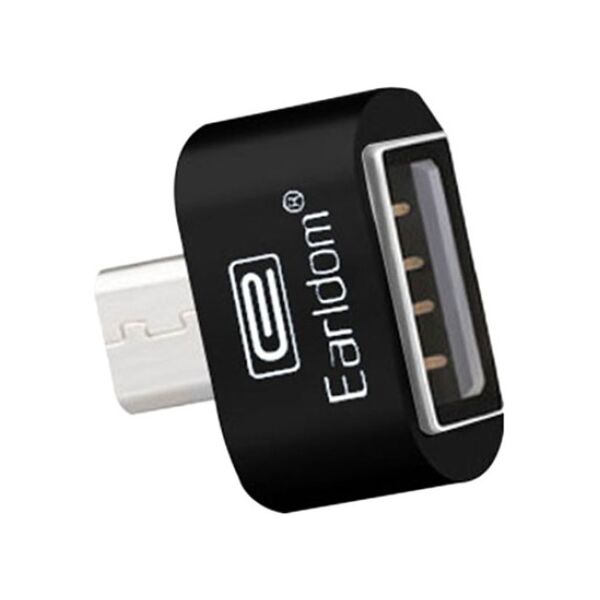 Προσαρμογέας, Earldom, OT03, USB F σε Micro USB, OTG, Μαύρο - 14868