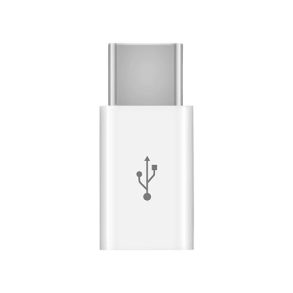 Προσαρμογέας No brand, Micro USB σε τύπο C, λευκό - 14977