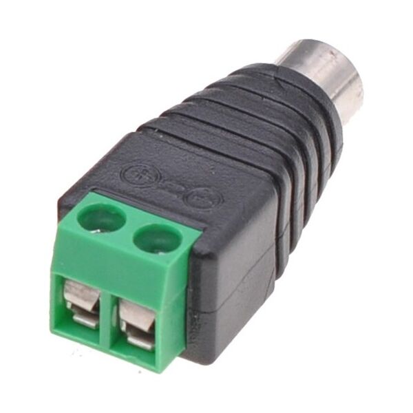 Connector DeTech, RCA F - Screw Terminal, 10pcs., Black - 17176