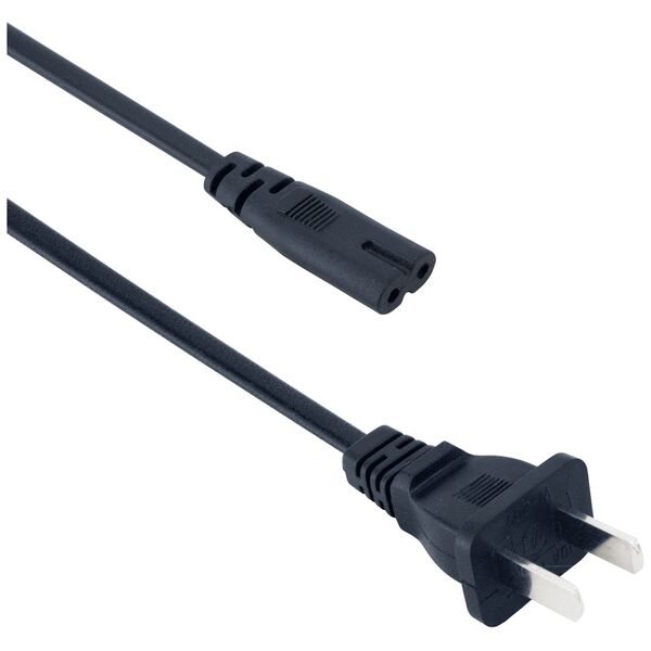 Καλώδιο Ρεύματος 2pin, DeTech, 1.5m, US standart - 18055