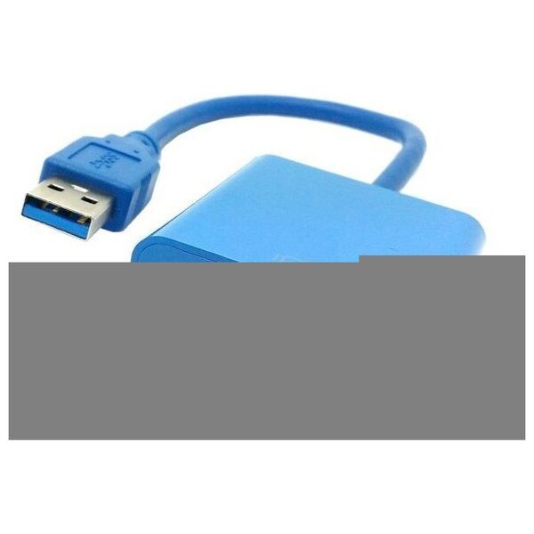 Μετατροπέας USB3.0 σε VGA, No brand, Μπλέ - 18164