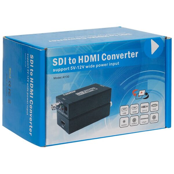 Μετατροπέας HDMI σε BNC (SDI/HD-SDI/3G-SDI), ΟΕΜ, Μαύρο - 18303