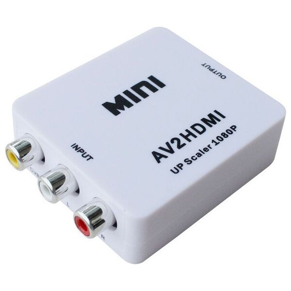 Μετατροπέας AV σε HDMI,ΟΕΜ, Λευκό - 18257