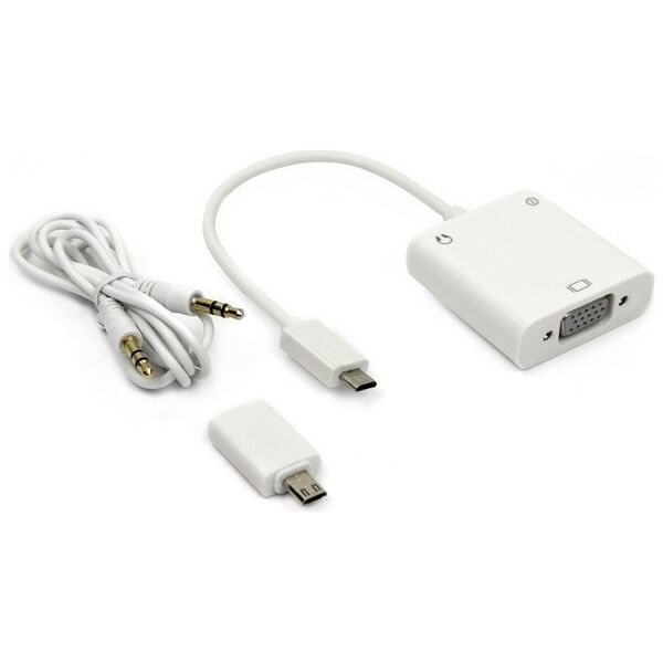 Μετατροπέας MHL σε VGA + Audio, ΟΕΜ, Λευκό - 18292