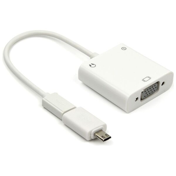 Μετατροπέας MHL σε VGA + Audio, ΟΕΜ, Λευκό - 18292