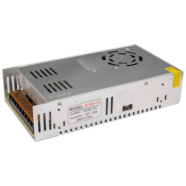 Τροφοδοτικό αυτονομίας No brand, 12V/30A, Γκρί - 341