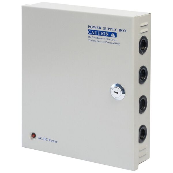 Τροφοδοτικό αυτονομίας No brand, 12V/10A, 9 Channel, Σε μεταλικὀ κουτἰ, Γκρί - 344