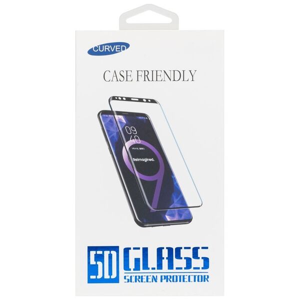 Fullscreen tempered glass No brand, Για Samsung Galaxy S10, 6D, Full glue, 0.3mm, Μαυρο - 52522