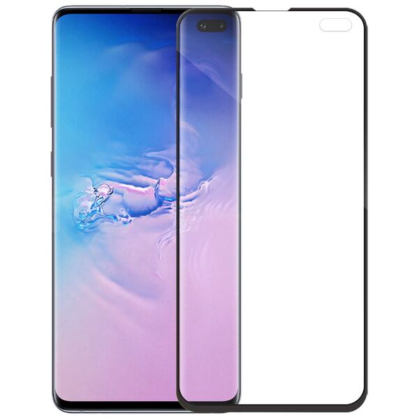 Tempered glass Mocoson Nano Flexible, Full 5D, για το Samsung Galaxy S10 Plus, 0.3mm, Μαυρο - 52542