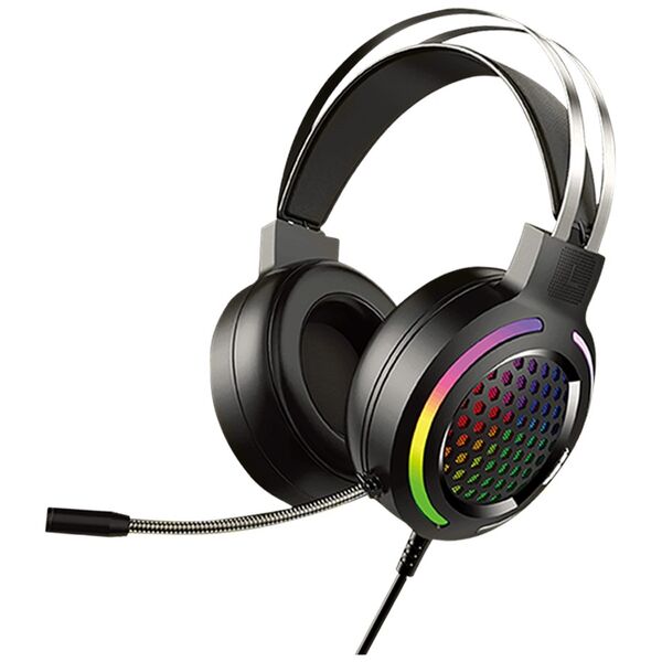 Ακουστικά Yookie GM03, Για PC, Μικρόφωνο, USB + 3.5mm, Μαύρο - 20560