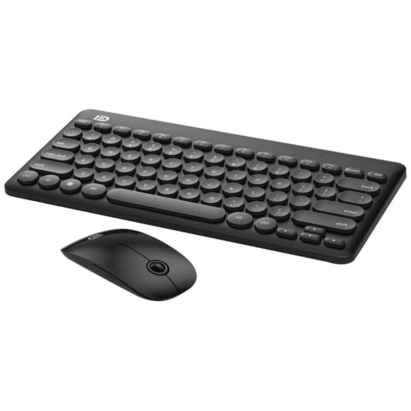 Ασύρματο Σετ ποντίκι και πληκτρολόγιο Fude  IK6620, Black- 6117