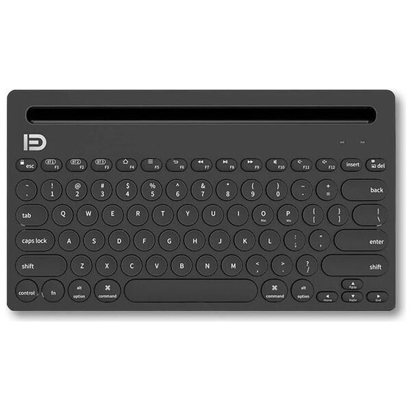 Πληκτρολόγιο Fude IK3381, Wireless, Bluetooth, Μπλε - 6129