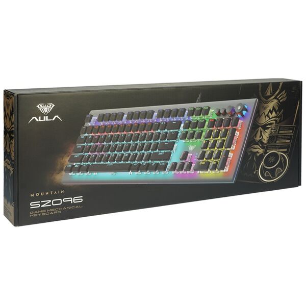 Mechanical Gaming Πληκτρολόγιο Aula S2096, Γκρί - 6132
