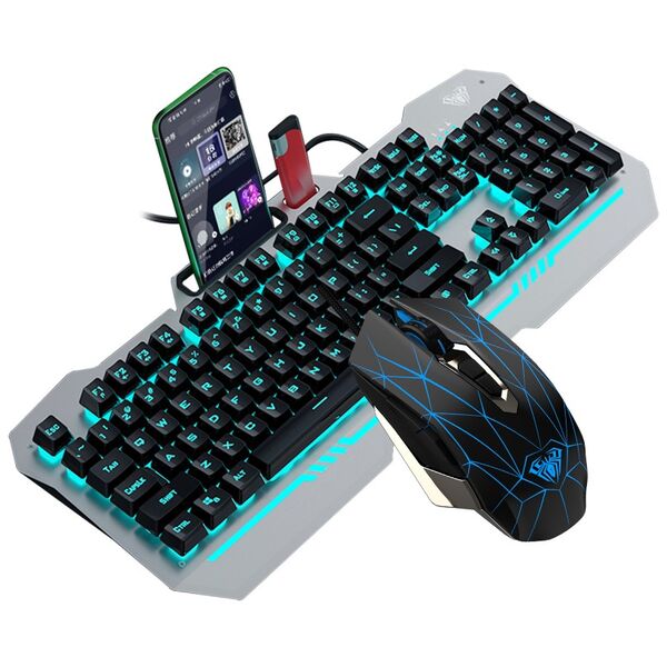 Ενσύρματο Σετ Gaming Aula T101, Γκρί - 6140