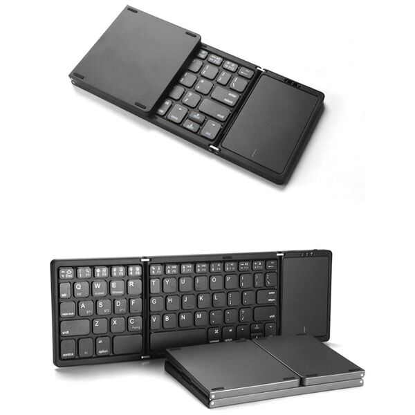 Πληκτρολόγιο No brand B089T, Touchpad, Foldable, Bluetooth, Μαυρο - 6171