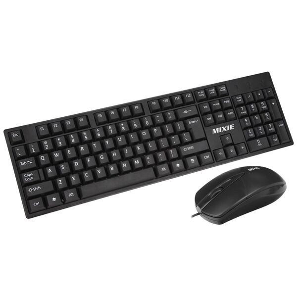 Ποντίκι και πληκτρολόγιο Mixie X70, Μαύρο - 6119