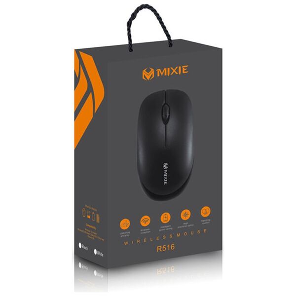 Ποντίκι Mixie R516, ασύρματο, USB, 3D, Μαυρο - 719
