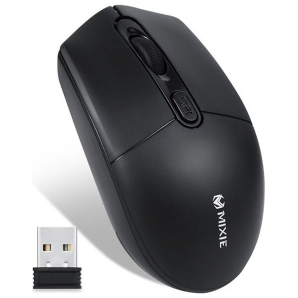 Ποντίκι Mixie R520S, ασύρματο, Silent, USB, 4D, Μαυρο - 720