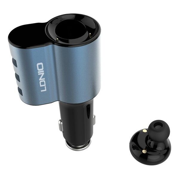 Φορτιστής αυτοκινήτου + Bluetooth handsfree LDNIO CM21, 2in1, 5V 4.2A, Μαύρο - 14751