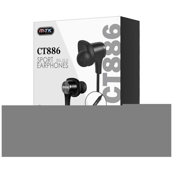 Ακουστικά Bluetooth Moveteck CT886, Μαυρο - 20515