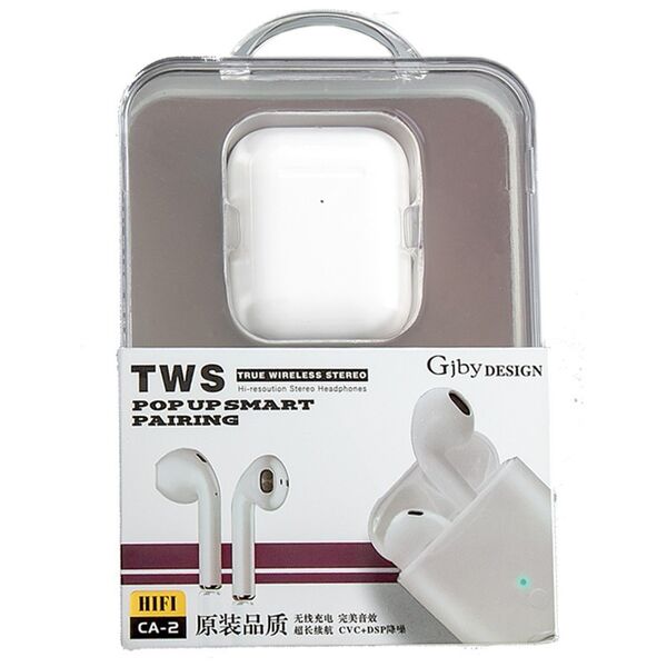 Ακουστικά Bluetooth Gjby CA-2, Λευκο - 20658
