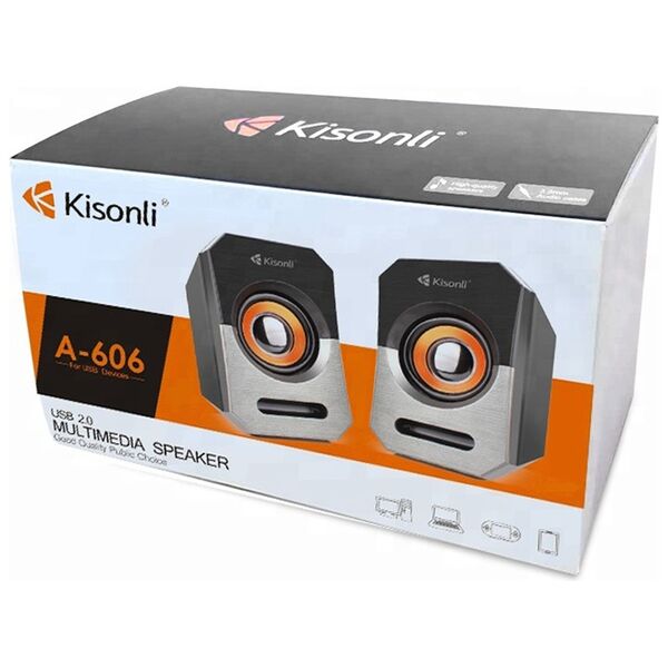 Ηχεία Kisonli А606, 3Wx2 USB, Διαφορετικα χρωματα - 22118