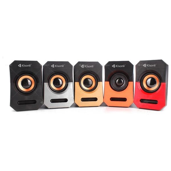 Ηχεία Kisonli А606, 3Wx2 USB, Διαφορετικα χρωματα - 22118
