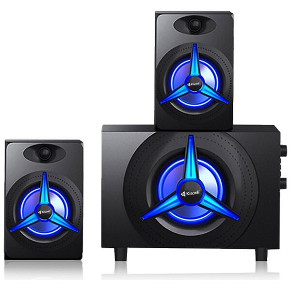 Ηχεία Kisonli TM-7000A, Bluetooth, 15W+2x5W, 220V, Μαυρο - 22148