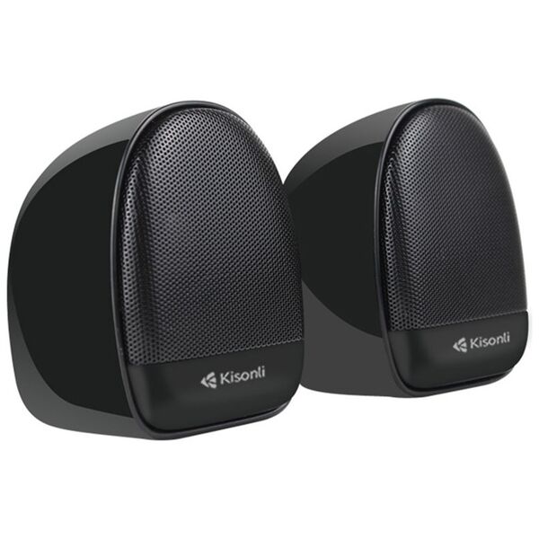 Ηχεία Kisonli KS-08, 2x3W, USB, Μαυρο - 22158