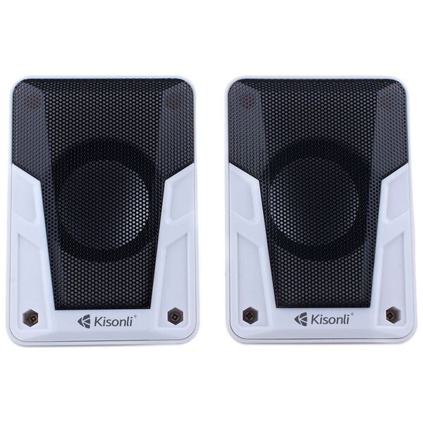 Ηχεία Kisonli A-505, 2x3W, USB, Διαφορετικα χρωματα - 22159