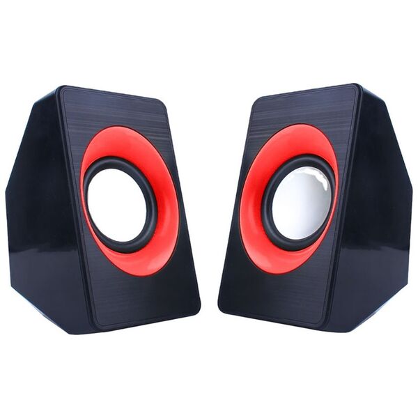 Ηχεία Kisonli A-303, 2x3W, USB, Διαφορετικα χρωματα - 22161