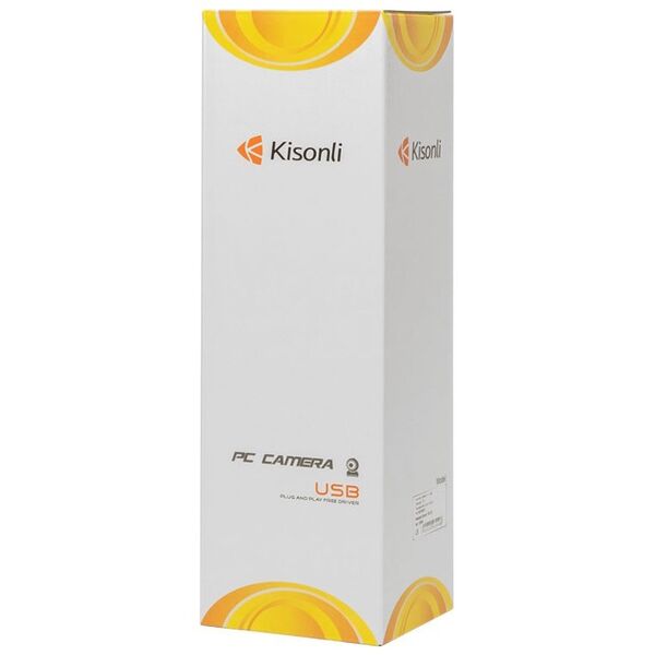 Webcam Kisonli PC-12, Microphone, 480p, Μαύρο - 3045