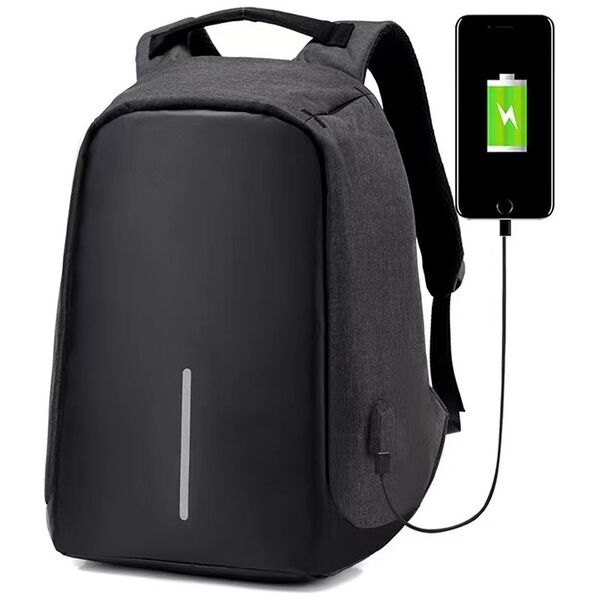 Laptop backpack No brand BP-01, 15.6", Μαυρο - 45283