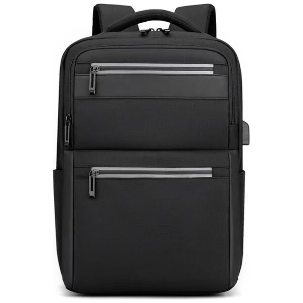 Laptop backpack No brand BP-28, 15.6", Μαυρο - 45307