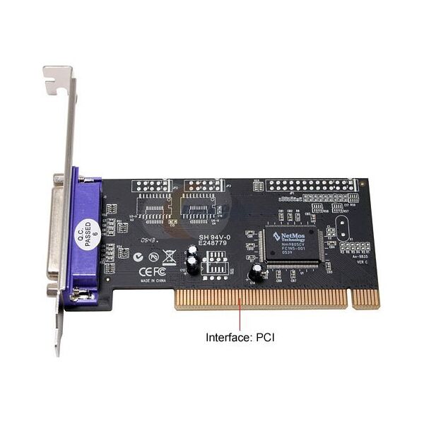 κάρτα για τον υπολογιστή  PCI to Parallel port, No brand  - 17452